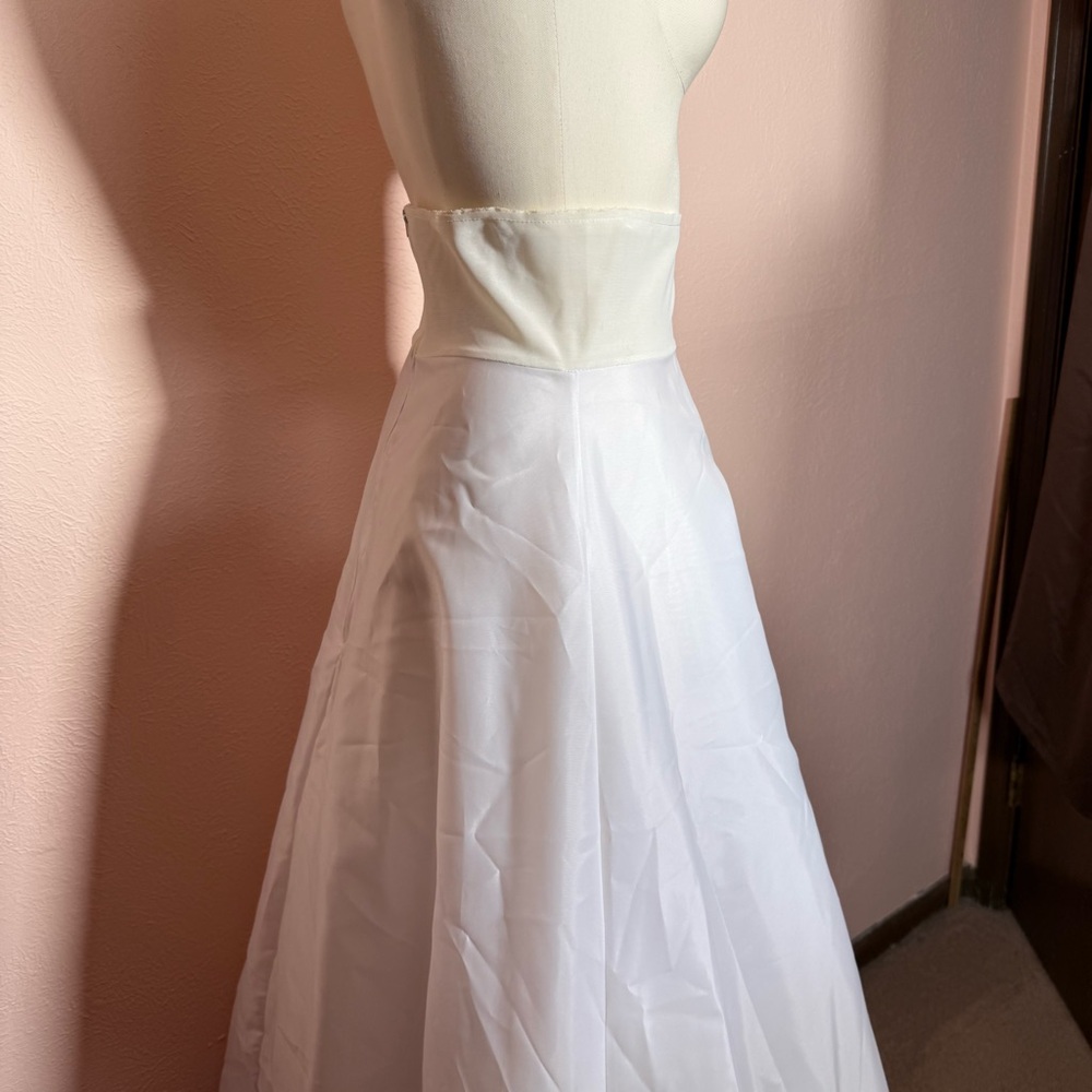 Vintage 1940 50 Retro High Waisted Full A-line Crinoline Long Slip Skirt - Picture 4 of 17